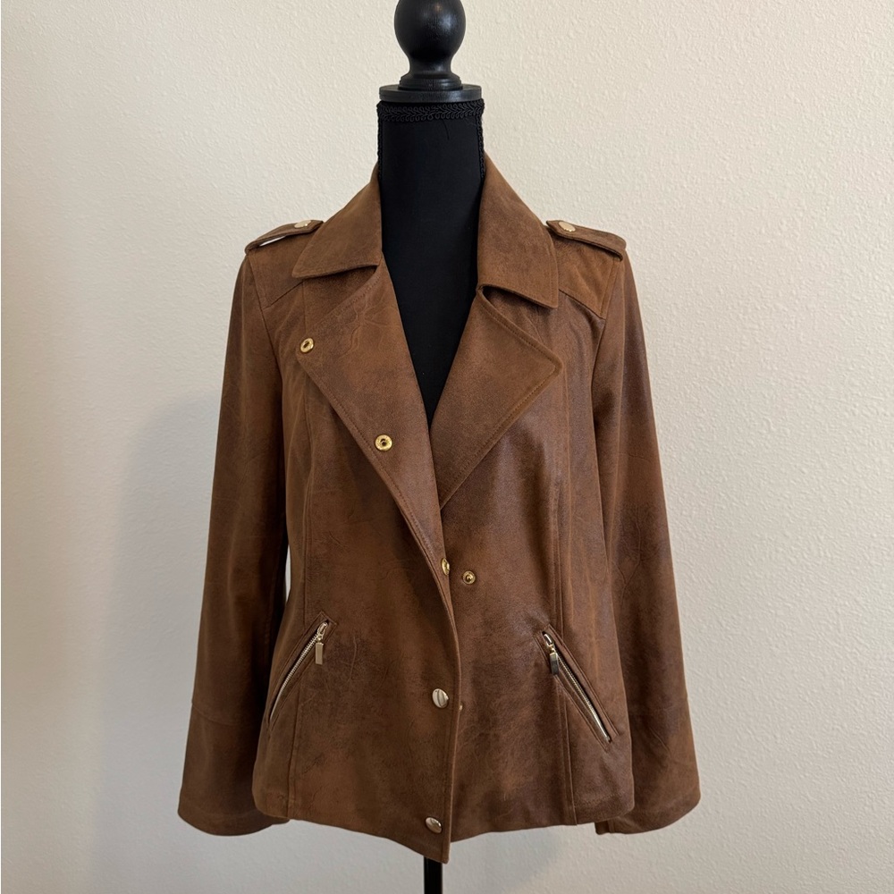 Chico’s faux suede jacket